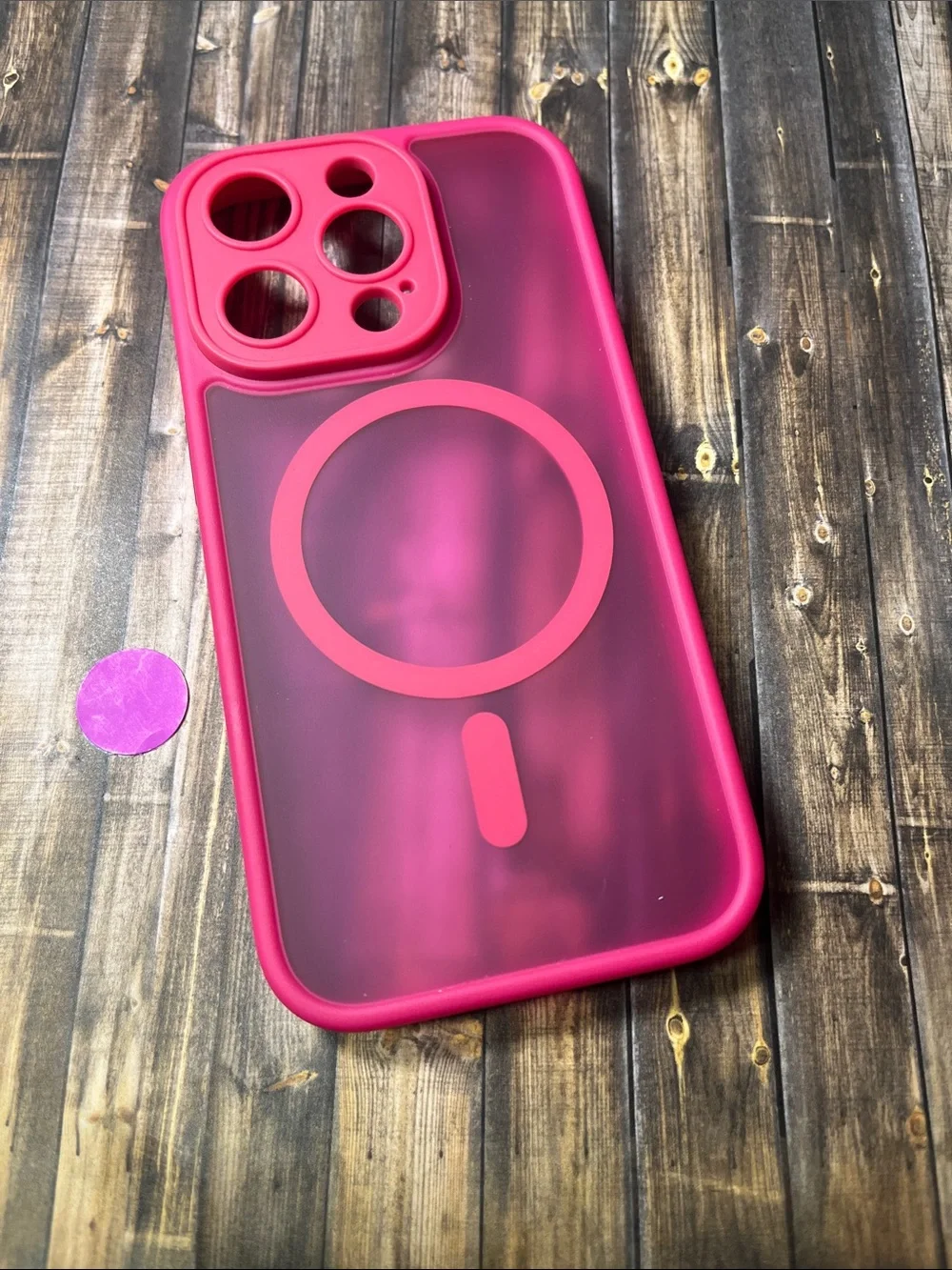5for$10 Hardshell Protective Hot Pink Heart iPhone 13 Pro Phone Case